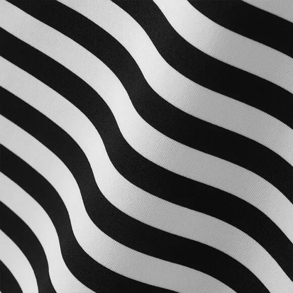 Black and White Striped Tank Top - Picture 6 of 7